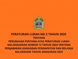 PERATURAN LURAH NO 2 TAHUN 2025